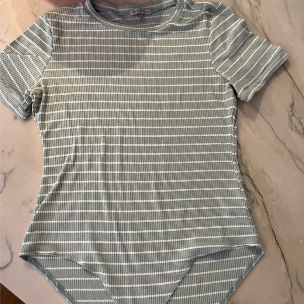 Charlotte Russe bodysuit short sleeve sz L - Picture 5 of 5